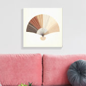 Japandi Folding Fan Abstract Balance Art キャンバスプリント (インサイチュ (リビング))