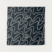 Japandi Minimalist Brush Stroke Pattern in Cream  タペストリー (正面)