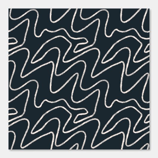 Japandi Minimalist Brush Stroke Pattern in Cream  壁紙 (正面)