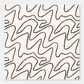 Japandi Minimalist Brush Stroke Pattern in Cream a 壁紙 (正面)