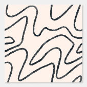 Japandi Minimalist Brush Stroke Pattern in Cream a 壁紙 (正面)