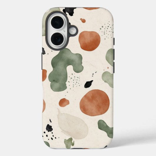 Japandi Organic Shapes Beige Case Case-Mate iPhoneケース (裏面)