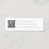 japandi qrコードSNS結婚カード スキニー名刺 (裏面)