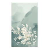 Japandi Sage Green Abstract Wall Art Print フォトプリント (正面)