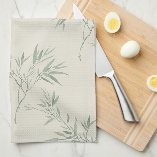 Japandi Serenity キッチンタオル (四つ折り)