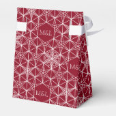 Japandi style Snowflake Wedding フェイバーボックス (裏面サイド)