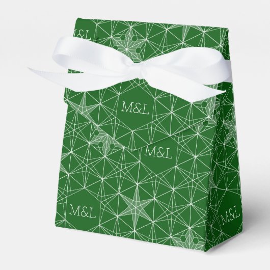 Japandi style Snowflake Wedding フェイバーボックス (正面サイド)