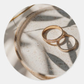 Japandi wedding ラウンドシール (正面)
