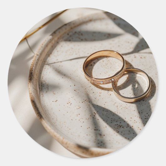 Japandi wedding ラウンドシール (正面)