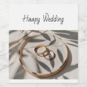 Japandi wedding ワインラベル (シングルラベル)