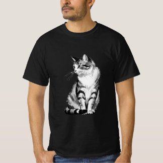 「japanease cat」Japanese style ink painting T-shirt Tシャツ