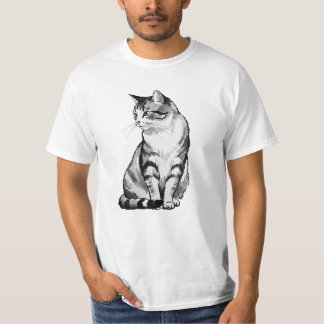 「japanease cat」Japanese style ink painting T-shirt Tシャツ