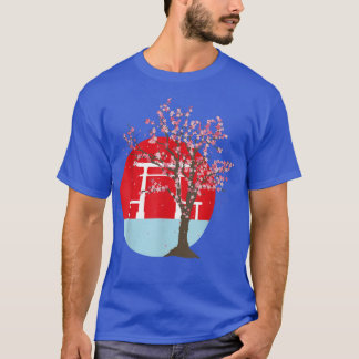 Japanese Aesthetic Pink Flower Sakura Japan Cherry Tシャツ