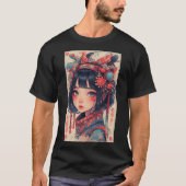 Japanese Anime Girl Fantasy Art 03 Tシャツ (正面)