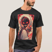 Japanese Anime Skull Hero Art 02 Tシャツ (正面)