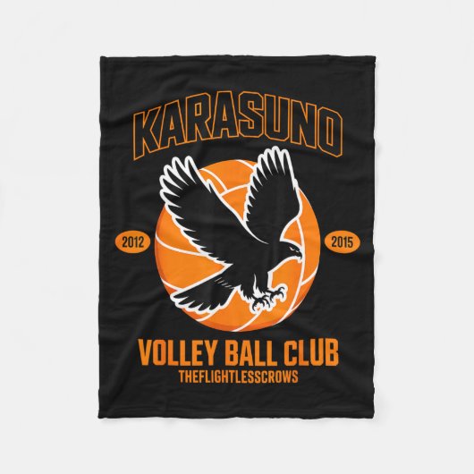 Japanese Anime Volleyball Club Karasunooo High  フリースブランケット (正面)