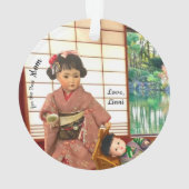 Japanese Antique Doll Mom Ornament オーナメント (裏面)