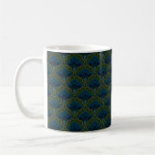 Japanese art deco style_Deep Forest コーヒーマグカップ (左)