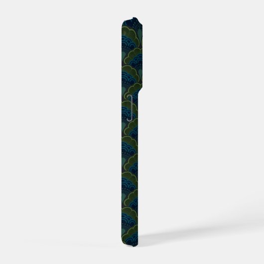 Japanese art deco style_Deep Forest iPhoneケース (右側面)