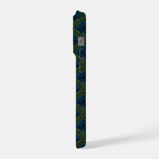 Japanese art deco style_Deep Forest iPhoneケース (左側面)
