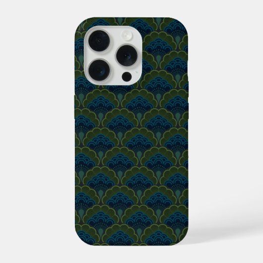 Japanese art deco style_Deep Forest iPhoneケース (裏面)