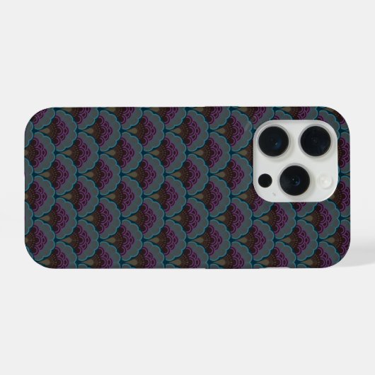 Japanese art deco style_Midnight iPhoneケース (裏面横)