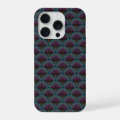 Japanese art deco style_Midnight iPhoneケース (裏面)
