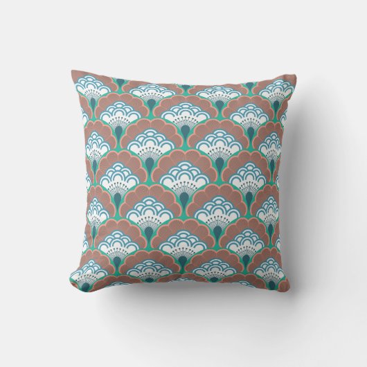 Japanese art deco style_ Oriental クッション (正面)