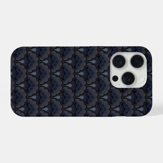 Japanese art deco style_Smoky Mist iPhoneケース (裏面横)
