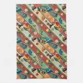 Japanese art kimono キッチンタオル (縦)