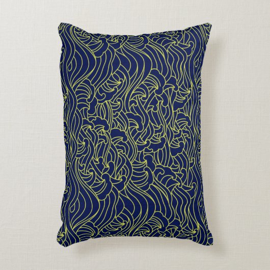 Japanese Art Pattern Pillow アクセントクッション (正面(垂直))
