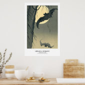 Japanese Art Print - Ohara Koson - Bats ポスター (キッチン)
