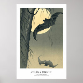 Japanese Art Print - Ohara Koson - Bats ポスター