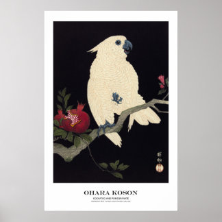 Japanese Art Print - Ohara Koson - Cockatoo ポスター