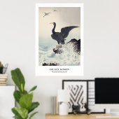 Japanese Art Print - Ohara Koson - Cormorant ポスター (ホームオフィス)