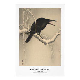 Japanese Art Print - Ohara Koson - Crow フォトプリント