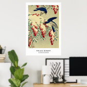 Japanese Art Print - Ohara Koson - Flycatchers ポスター (ホームオフィス)