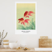 Japanese Art Print - Ohara Koson - Goldfish ポスター (キッチン)