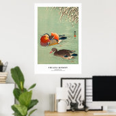Japanese Art Print - Ohara Koson - Mandarin Ducks ポスター (ホームオフィス)