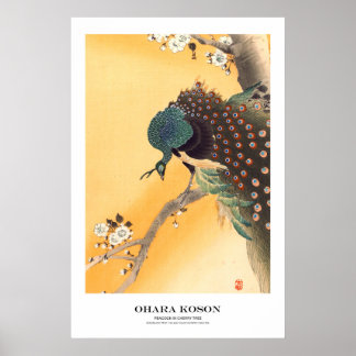 Japanese Art Print - Ohara Koson - Peacock ポスター