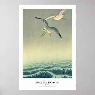 Japanese Art Print - Ohara Koson - Seagull ポスター