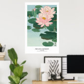 Japanese Art Print - Ohara Koson - Water Lilies ポスター (ホームオフィス)