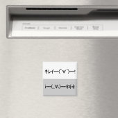 Japanese ASCII Art「キレイー!」&「キタネー!」dishwasher magnet マグネット (インサイチュ (食洗機))