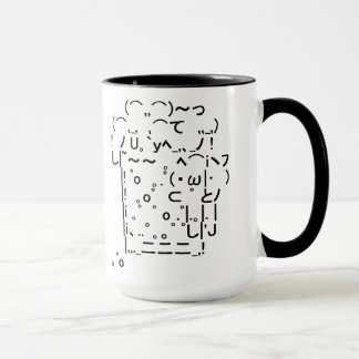 Japanese ASCII Art「beer」(black) マグカップ