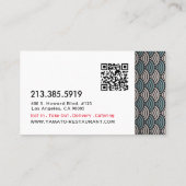 Japanese Asian Restaurant Chef Catering 名刺 (裏面)