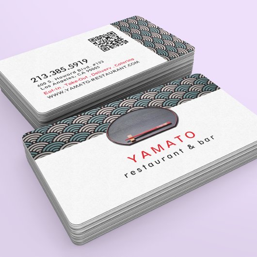 Japanese Asian Restaurant Chef Catering 名刺