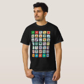 Japanese Autism AAC PECS Pointing Communication 04 Tシャツ (正面フル)
