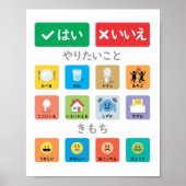 Japanese Autism AAC Pointing Communication 01 ポスター (正面)
