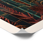 Japanese Autumn Bamboo Forest Art Print Asian ポスター (角)