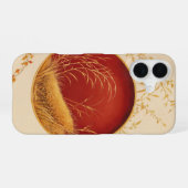 Japanese Autumn Moon Phone Case iPhone 16ケース (裏面横)